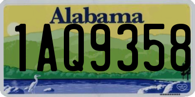 AL license plate 1AQ9358