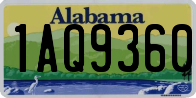 AL license plate 1AQ9360
