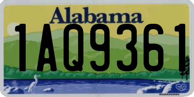 AL license plate 1AQ9361