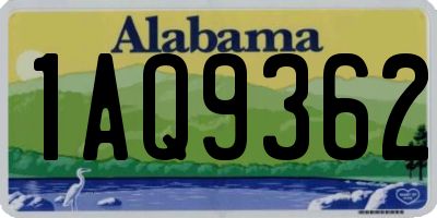 AL license plate 1AQ9362
