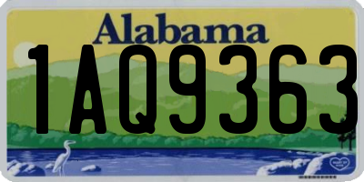 AL license plate 1AQ9363