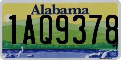 AL license plate 1AQ9378
