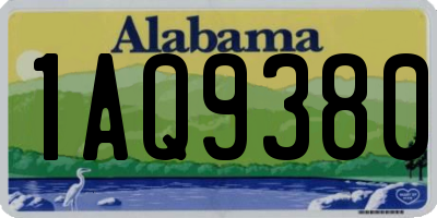 AL license plate 1AQ9380