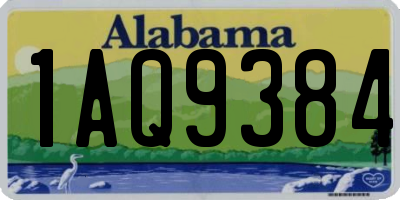 AL license plate 1AQ9384
