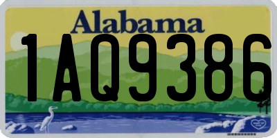 AL license plate 1AQ9386