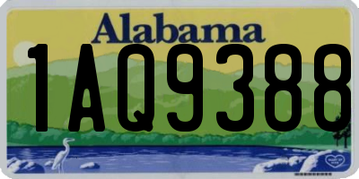 AL license plate 1AQ9388