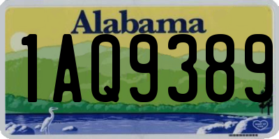 AL license plate 1AQ9389
