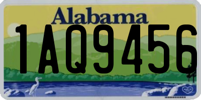 AL license plate 1AQ9456