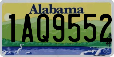 AL license plate 1AQ9552