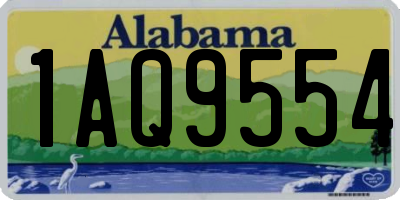 AL license plate 1AQ9554