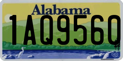 AL license plate 1AQ9560