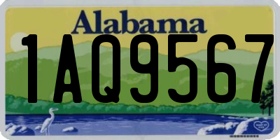 AL license plate 1AQ9567