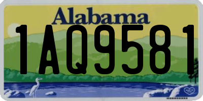 AL license plate 1AQ9581
