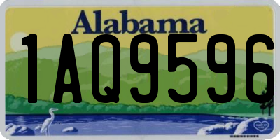 AL license plate 1AQ9596