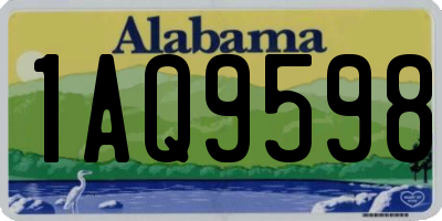 AL license plate 1AQ9598