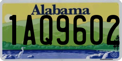 AL license plate 1AQ9602
