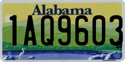 AL license plate 1AQ9603
