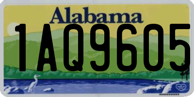AL license plate 1AQ9605