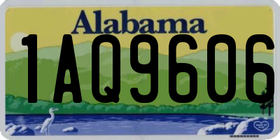 AL license plate 1AQ9606