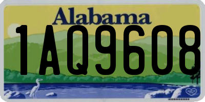 AL license plate 1AQ9608