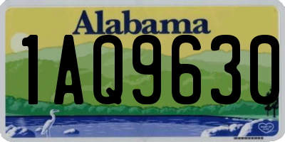 AL license plate 1AQ9630