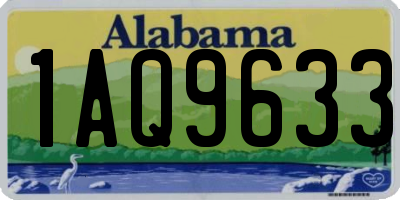 AL license plate 1AQ9633