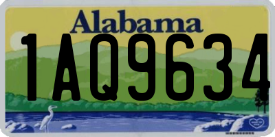 AL license plate 1AQ9634