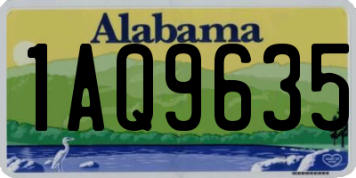 AL license plate 1AQ9635