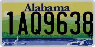 AL license plate 1AQ9638