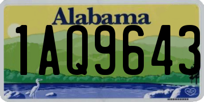 AL license plate 1AQ9643
