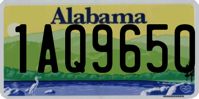 AL license plate 1AQ9650