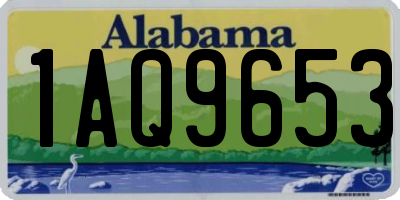 AL license plate 1AQ9653