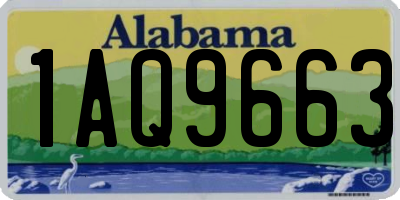 AL license plate 1AQ9663