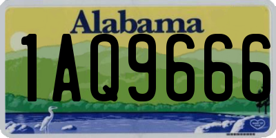 AL license plate 1AQ9666