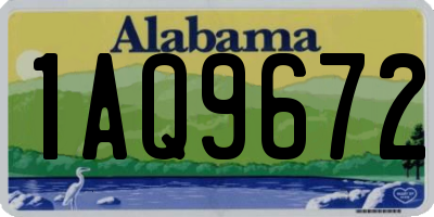 AL license plate 1AQ9672