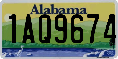 AL license plate 1AQ9674