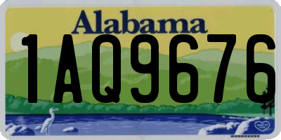AL license plate 1AQ9676