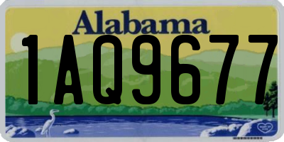 AL license plate 1AQ9677