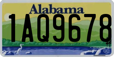 AL license plate 1AQ9678