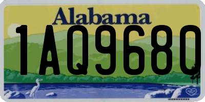 AL license plate 1AQ9680