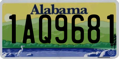 AL license plate 1AQ9681