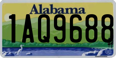 AL license plate 1AQ9688