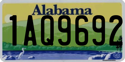AL license plate 1AQ9692