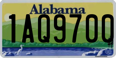 AL license plate 1AQ9700