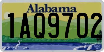 AL license plate 1AQ9702