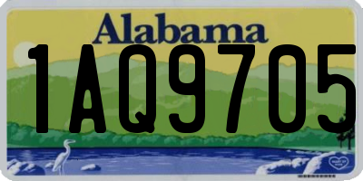 AL license plate 1AQ9705