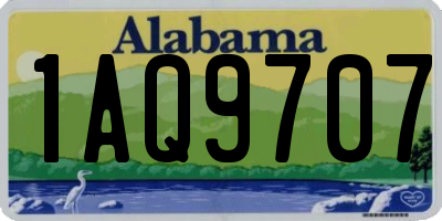 AL license plate 1AQ9707