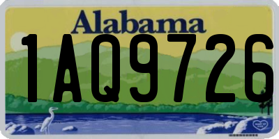 AL license plate 1AQ9726