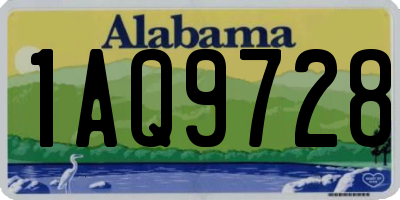 AL license plate 1AQ9728