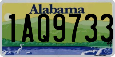 AL license plate 1AQ9733